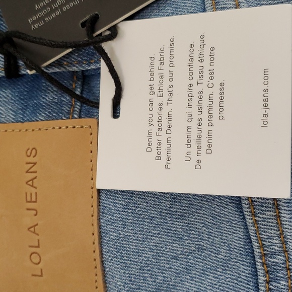 LOLA JEANS DENVER-DS High Rise Straight Jeans, Size 38, NWT - Picture 13 of 13